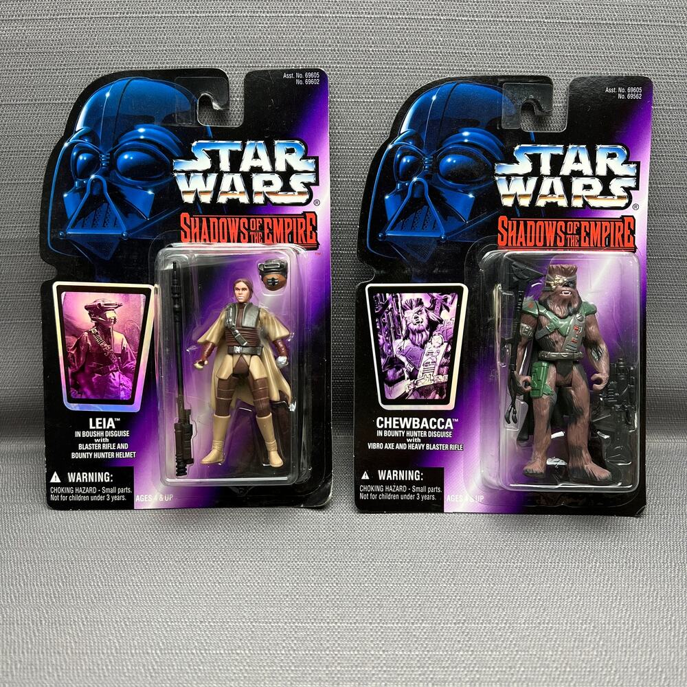 Kenner 1996 Star Wars Shadow o/t Empire Leia & Chewbacca
